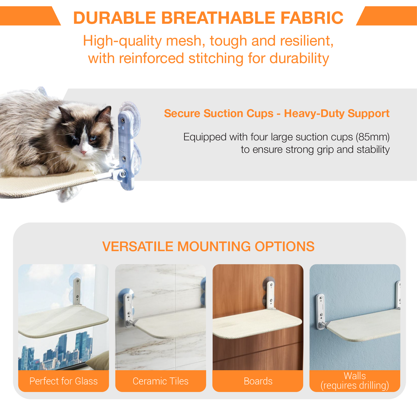PCQ™ New Foldable Cat Hammock 2025